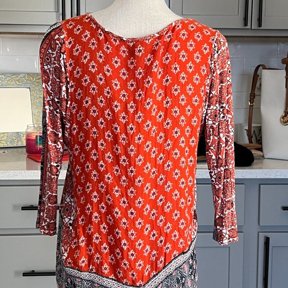 Lucky Brand Knit Top in Great Fall Color Story Size Medium - Picture 4 of 6